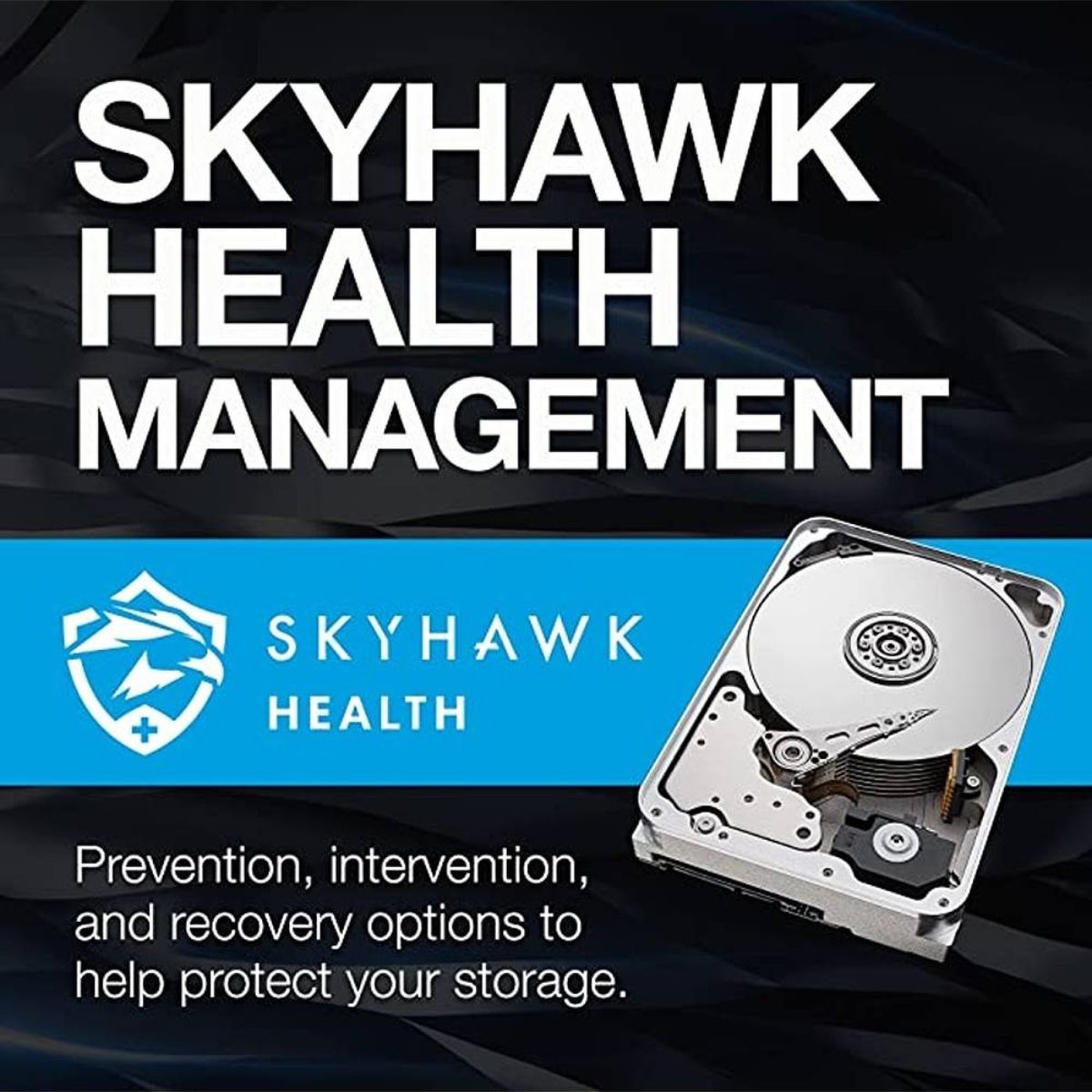 Seagate 10TB SkyHawk AI 7200 RPM 3.5" Internal Surveillance HDD | SATA III 6Gb/s, 256MB Cache | ST10000VE001