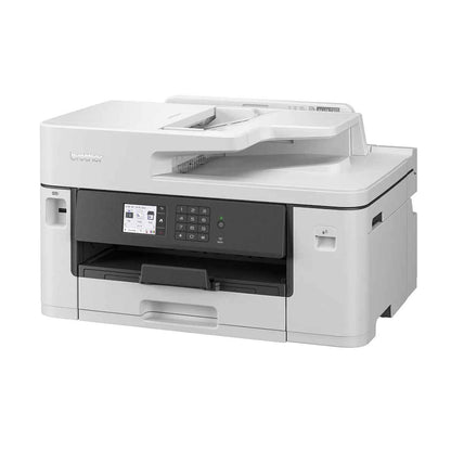 Brother Professional A3 Wireless AIO Inkjet Printer, 1200 4800 dpi Resolution, 28 ppm Print Speed, 2 Sided Printing, Up to 250 Sheet Input, Printer/Scanner/Copier, USB 2.0, White | MFC-J2340DW