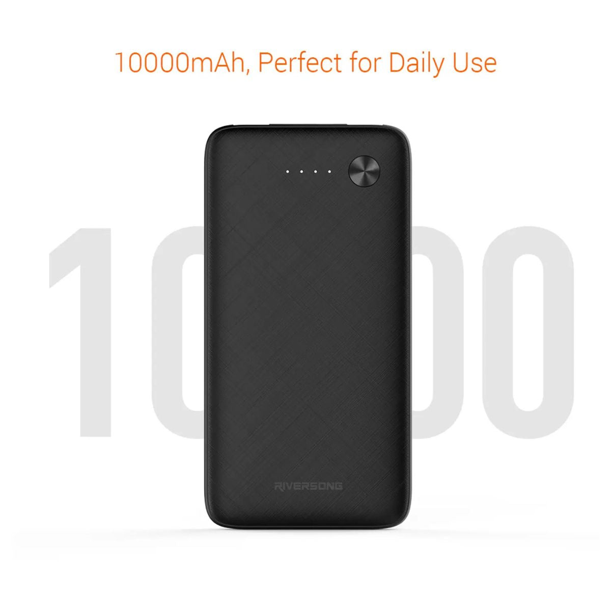 Riversong Horizon 10 Power Bank 10000mAh | Portable Battery Charger | Black