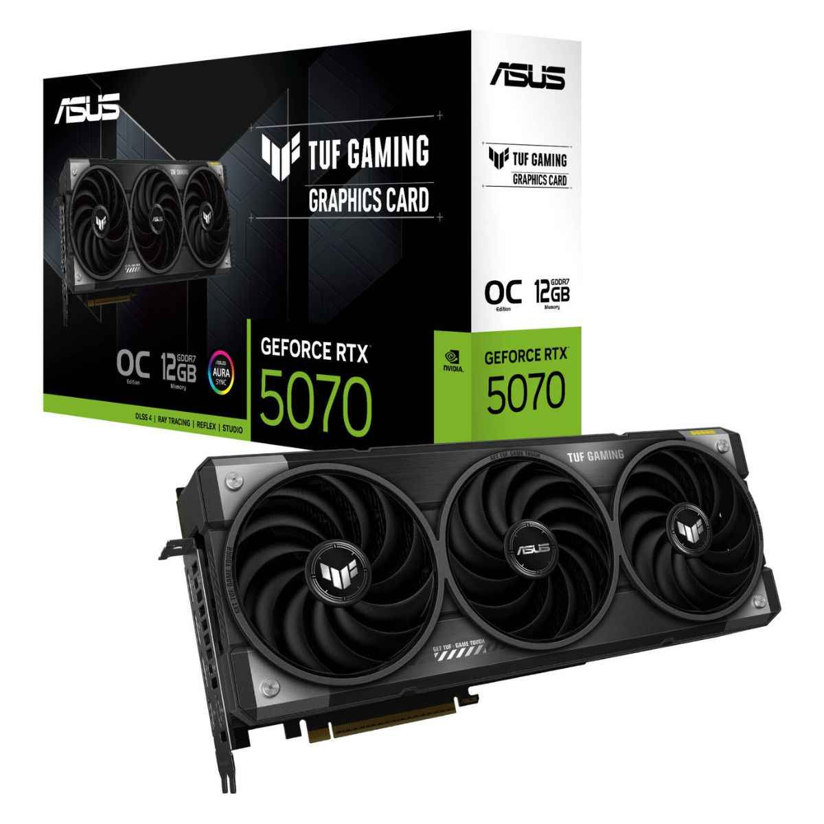 ASUS TUF Gaming GeForce RTX 5070 OC Edition Graphics Card – 12GB GDDR7, PCIe 5.0, High-Performance Gaming GPU