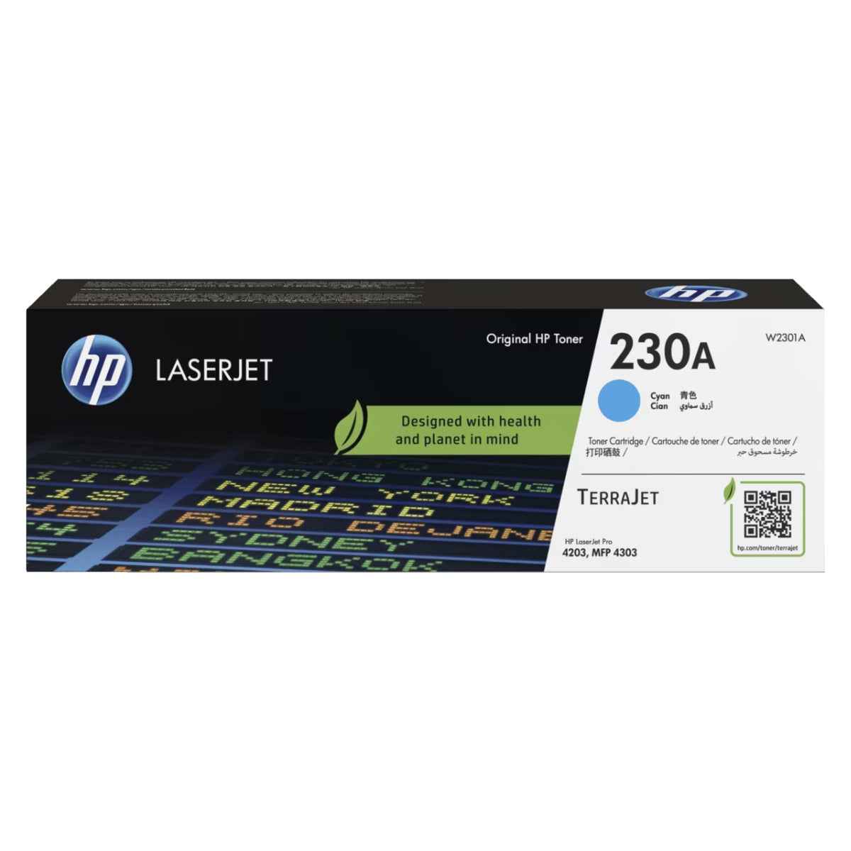 HP 230A  Original Color Toner Cartridge – Cyan, Magenta, Yellow – For HP Color LaserJet Pro MFP 4303dw