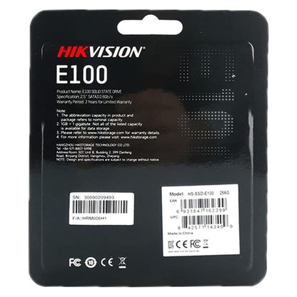 HikVision E100 Series Consumer 256GB Solid State Drive (SSD) | HS-SSD-E100/256G