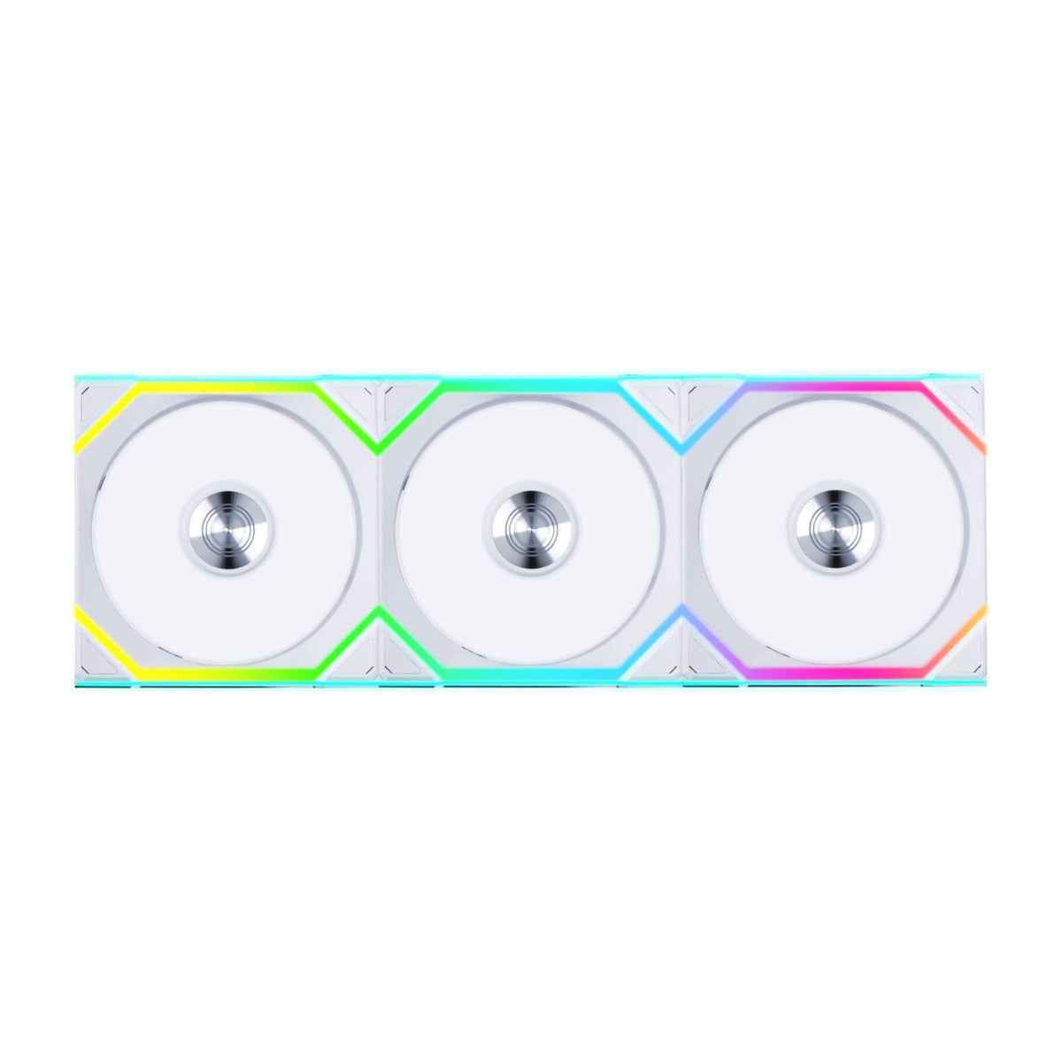 Lian-Li UNI FAN SL Wireless Reverse Blade Case Fans – 120mm, 2000 RPM, 69.5 CFM Airflow, FDB Bearing, Pack of 3 | Black / White
