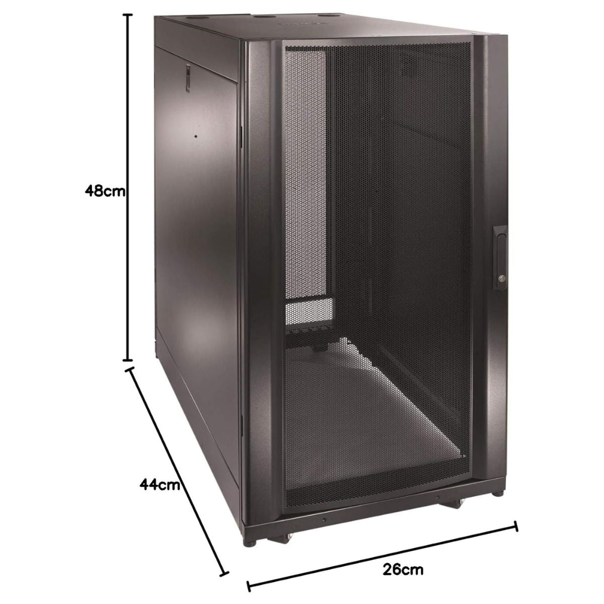 APC NetShelter SX Server Rack Enclosure 24U | 600mm x 1070mm | 19" Rack Width | Enterprise Server Cabinet | Black | AR3104