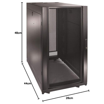 APC NetShelter SX Server Rack Enclosure 24U | 600mm x 1070mm | 19" Rack Width | Enterprise Server Cabinet | Black | AR3104