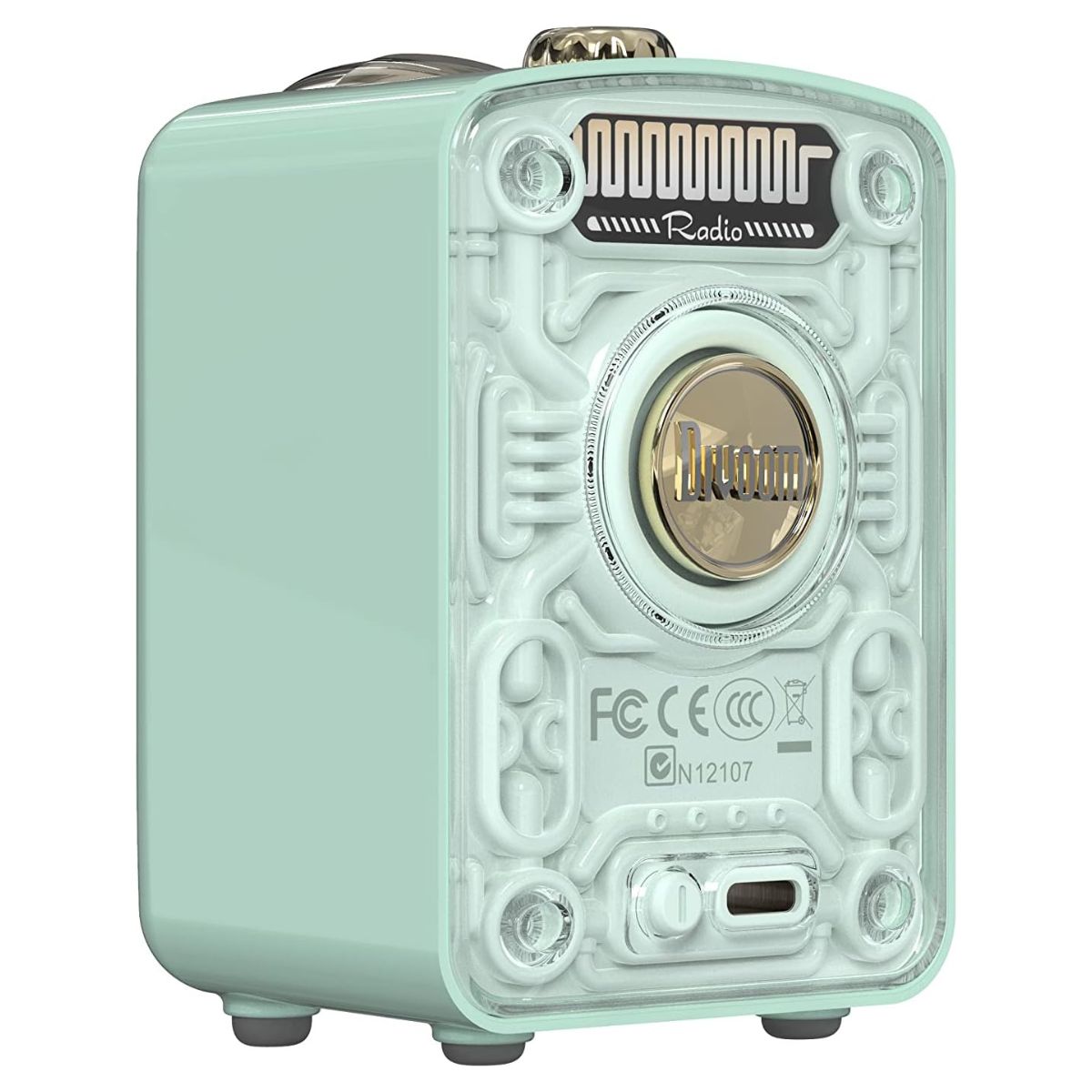 Divoom Fairy-OK Portable Bluetooth Speaker, 7 Voice Modes, Mini Microphone, 10W Output Louder Sound, 2000mAh for 6 Hours, Bluetooth 5 Connectivity, Pink, Green