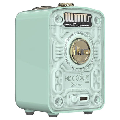 Divoom Fairy-OK Portable Bluetooth Speaker, 7 Voice Modes, Mini Microphone, 10W Output Louder Sound, 2000mAh for 6 Hours, Bluetooth 5 Connectivity, Pink, Green