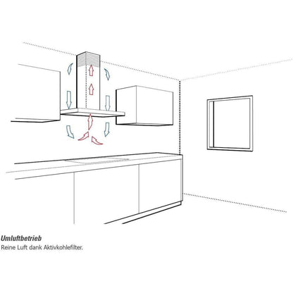 Gorenje WHU629ES/S Undercabinet Cooker Hood, 60cm, High Extraction Rate, Re-Circulating &amp; Ducted Ventilation, Quiet Operation, LED Lighting, Silver