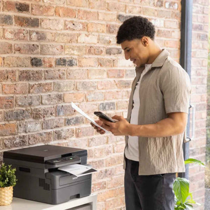 Brother DCP-L2625DW Mono Laser Printer, Up to 34 PPM Printer Speed, 49 dB(A) Noise Level, Hi-Speed USB, Wired & Wireless Connectivity, 250 Sheets Input Tray, Black | DCP-L2625DW