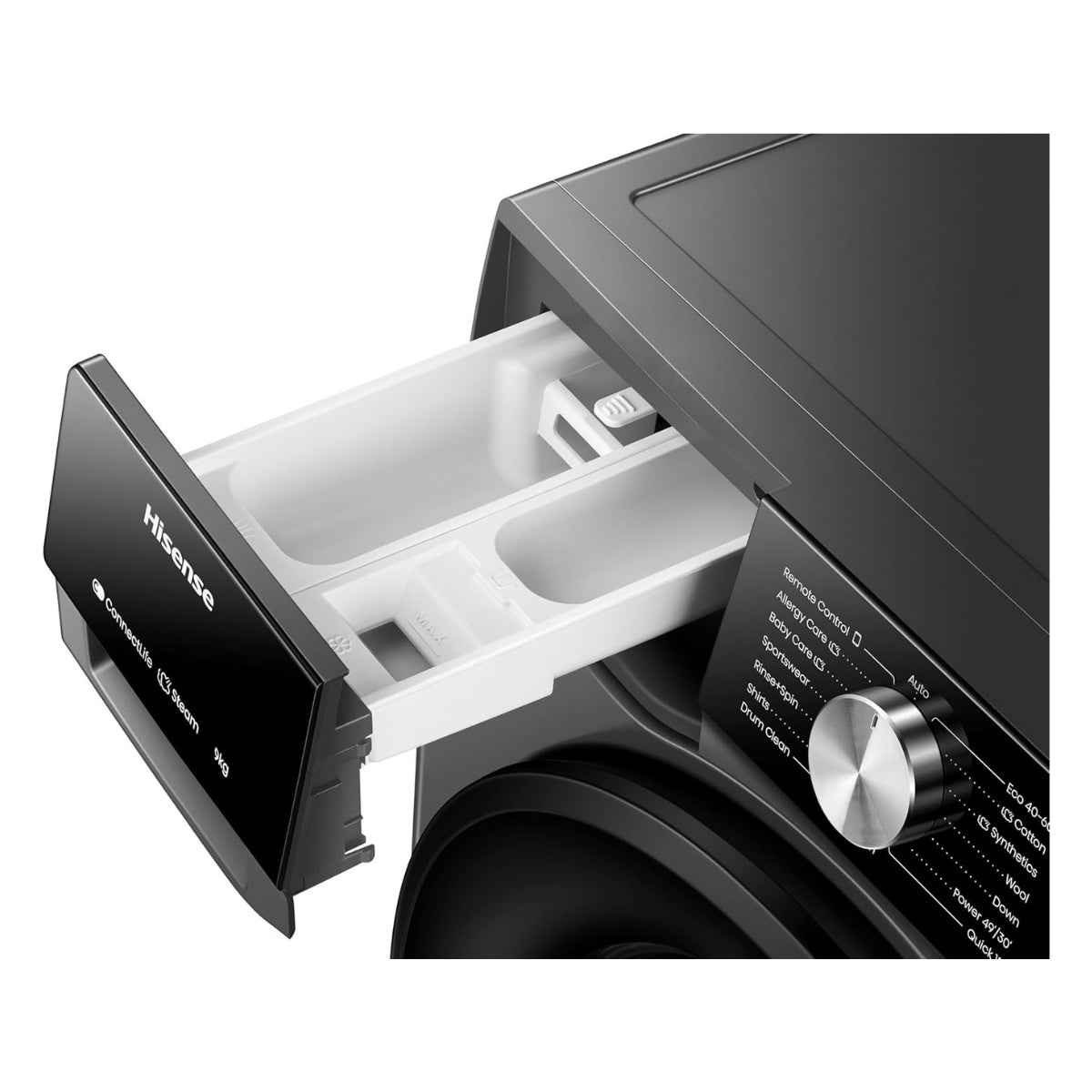 Hisense WF3S9043BT  9 kg Smart Front-Load Washing Machine – 1,400 rpm, Titanium Grey