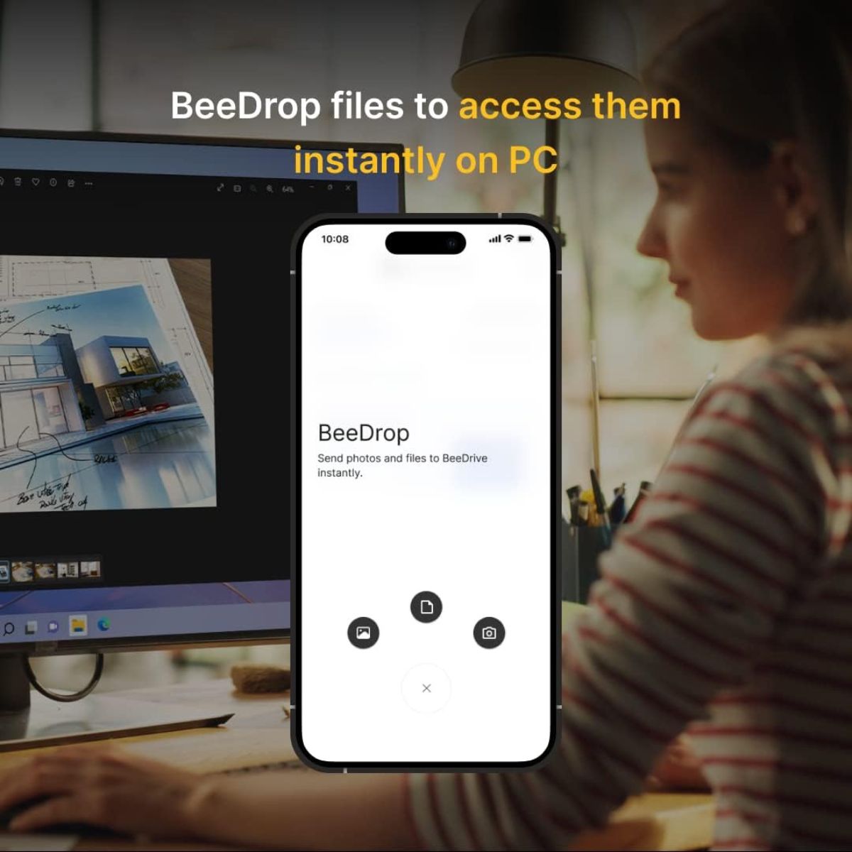 Synology Bee Series Pocket External SSD – 1TB / 2TB, USB-C, Up to 1050MB/s, Compact Storage