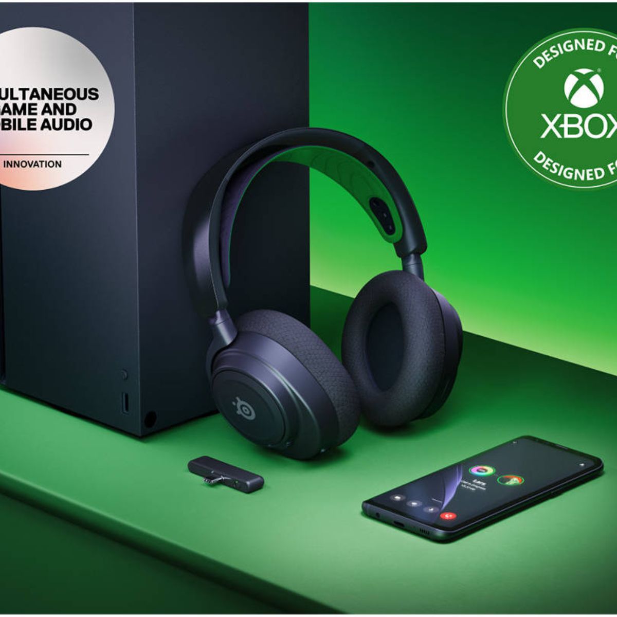 SteelSeries Arctis Nova 7X Wireless Multi-System Gaming & Mobile Headset | Nova Acoustic System | 2.4GHz + Bluetooth | 38Hr Battery | ClearCast Gen 2 Mic | Xbox Series X|S / PC / PS5 | Black, White