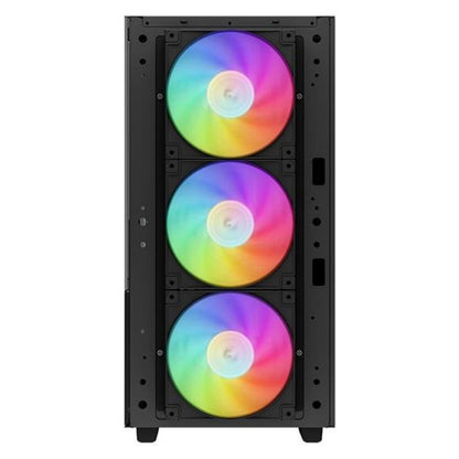 DeepCool CH560 Digital ATX Mid-Tower Computer Case | Real-Time Digital Display | Hybrid Airflow Tempered Glass Panel | ATX Motherboard Support | ABS + SPCC + Tempered Glass Construction | Black | R-CH560-BKAPE4D-G-1