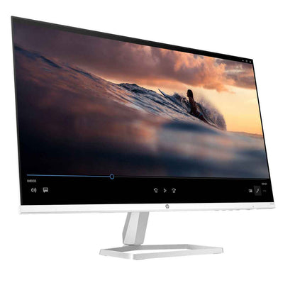 HP Series 5 Monitor, 27" FHD IPS Display, 100Hz Refresh Rate, 5ms (GtG W/ Overdrive) Response Time, 2x 2W Speaker, Tilt Adjustable, 3-Sided Micro-Edge Bezel, White/Silver