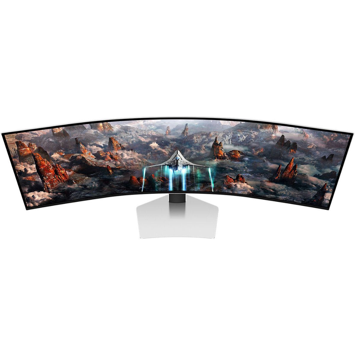 Samsung Odyssey G9 G93SC Curved Gaming Monitor | 49" Dual QHD OLED Display | 240Hz Refresh Rate | 0.03ms (GtG) Response Time | FreeSync Premium Pro &amp; G-SYNC Compatible | White | LS49CG934SMXUE