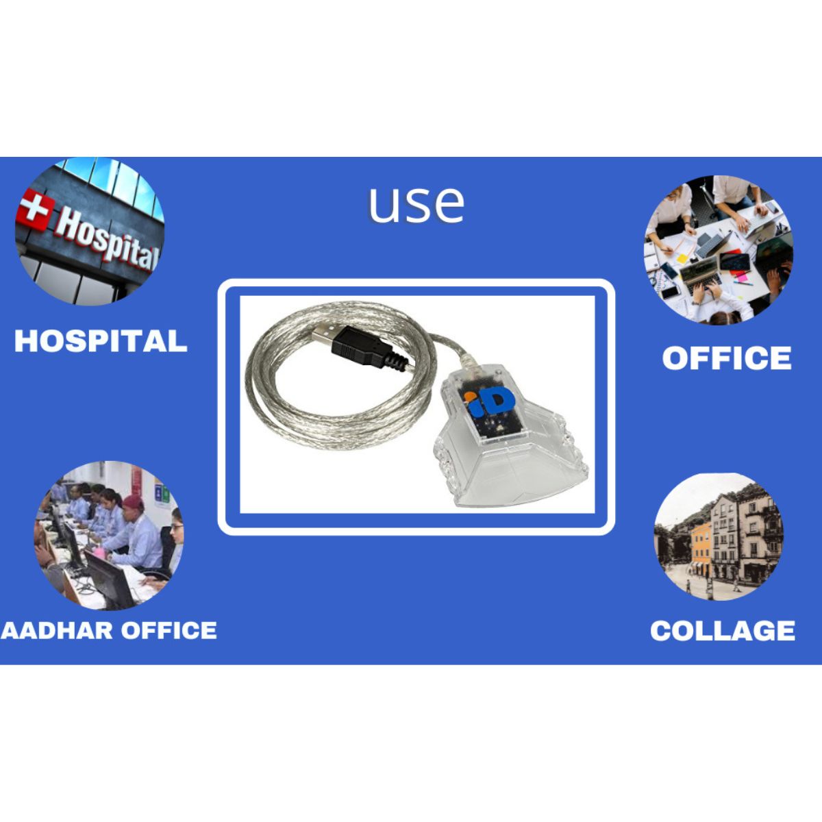 Gemalto CT30 USB Smart Card Reader, USB CCID Connector, 2Kbps/826Kbps Read & Write Speed, 4.8MHz Clock Frequency, Min 100000 Card Insertion Cycles, Emirates ID Reader | A1261962A