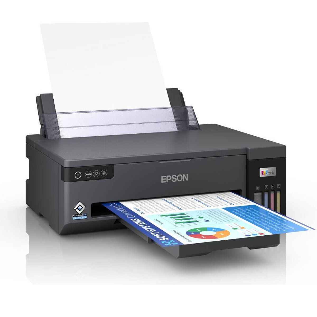 Epson L11050 Printer, Up to 15 IPM Print Speed, Wi-Fi Direct, High Yield Ink Bottles, Epson Connect, Integrated Front Facing Ink Tank System, Bi-Directional Printing, Black | C11CK39403DA