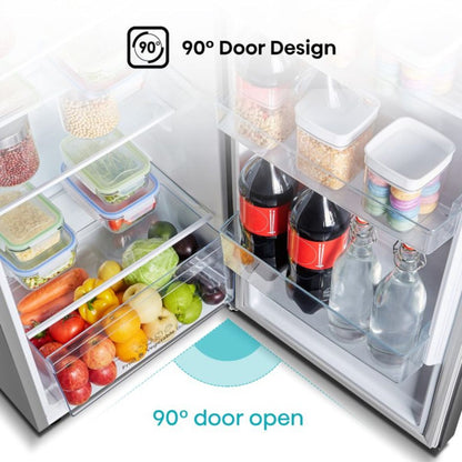 Hisense RT3N328NAB Top Mount Refrigerator, 250L Capacity, Total No Frost, Multi Air Flow, Moisture Fresh Crisper, Reversible Door, Stainless Steel