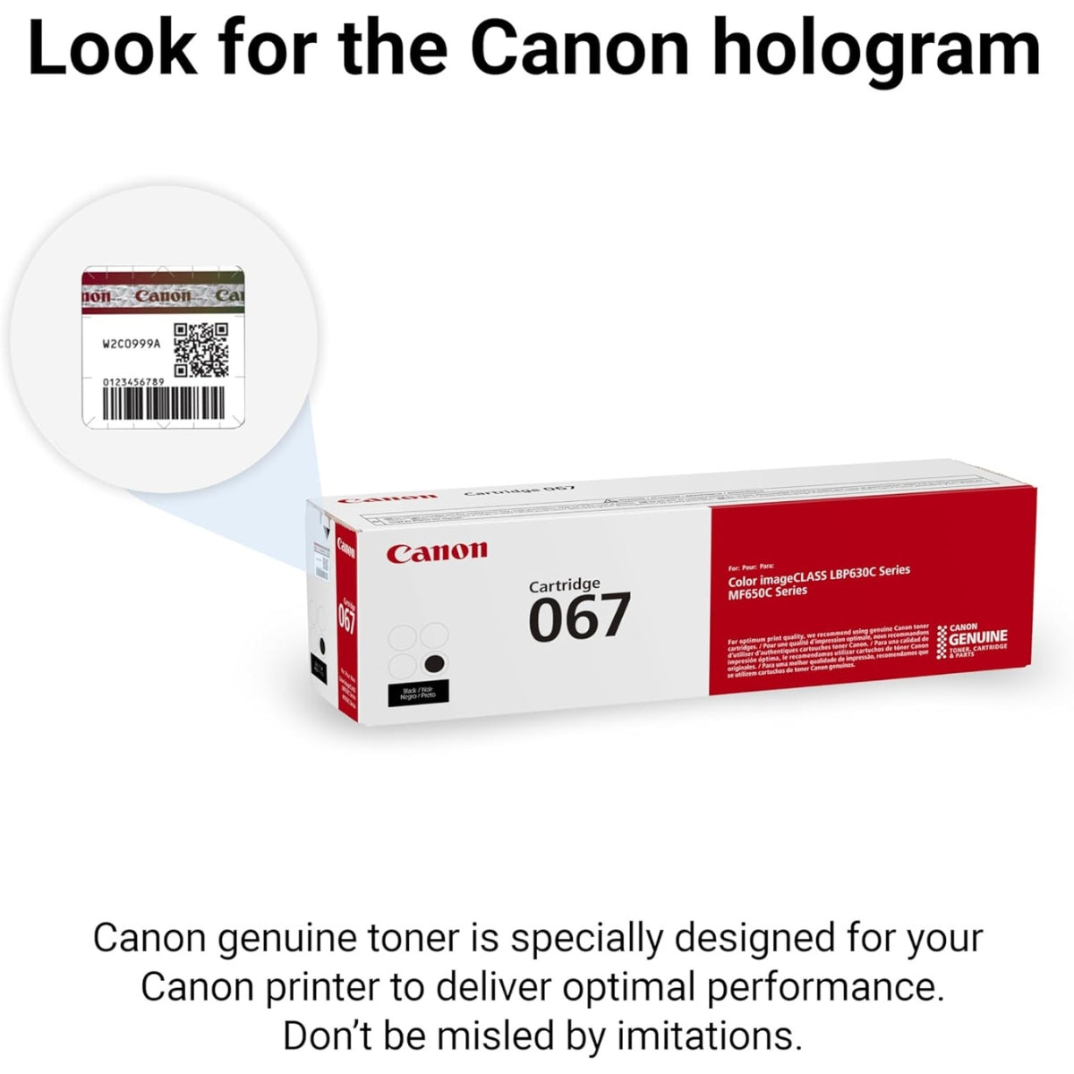 Canon 067 Black Original Toner Cartridge – Sharp Black Printing, Reliable Canon Performance