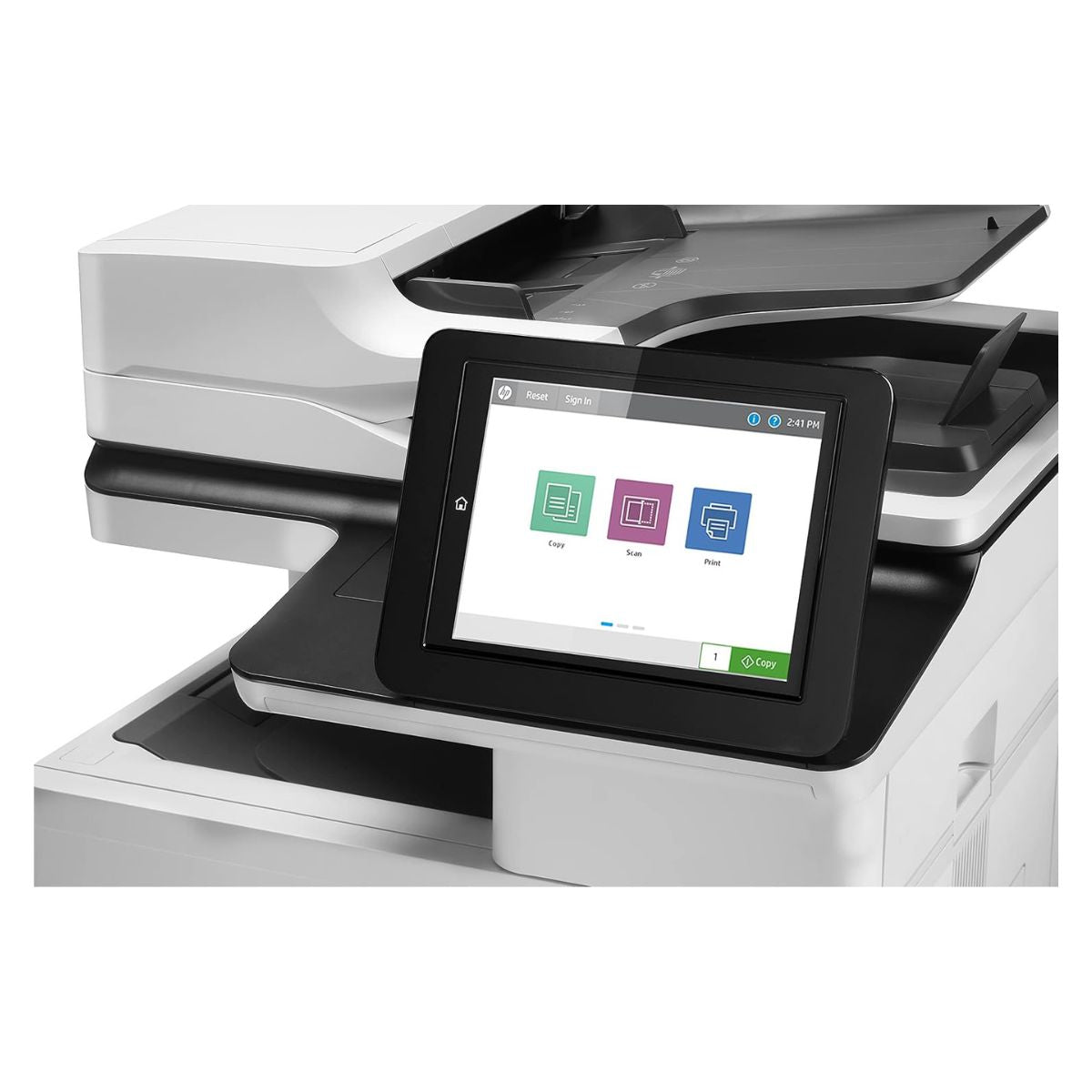 HP Enterprise MFP M635h LaserJet Printer, Print, Copy, Scan, Up to 65 PPM, 1200 x 1200 DPI, 8" Touchscreen, Automatic Duplex Printing | 7PS97A
