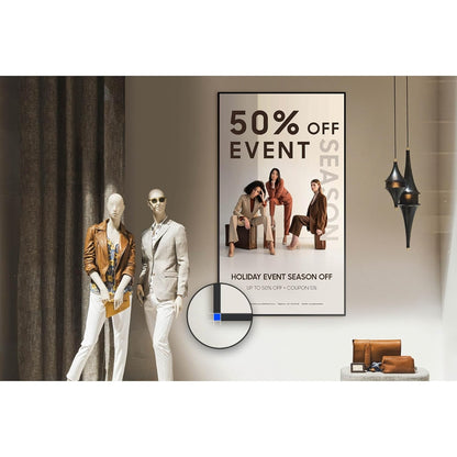 Samsung QMC LFD Display, QM50C, 28.5 mm Depth, Dynamic Crystal Color, Quantum Processor Lite 4K, SmartView+, Smart Calibration, LH50QMCEBGCXGO