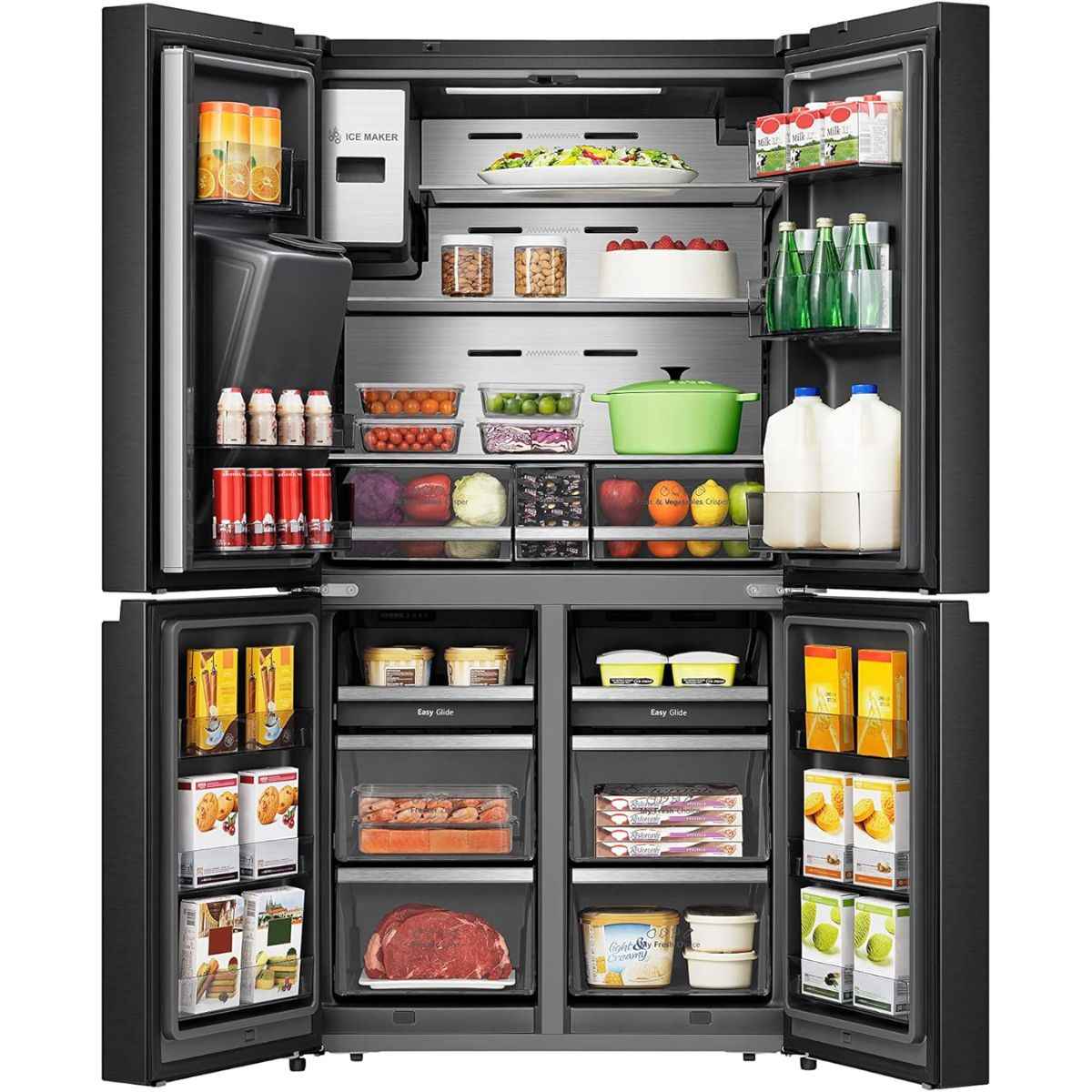 Hisense 538L Four Door French Smart Refrigerator – Touch Screen, Water & Ice Dispenser | RQ759N4IBU1