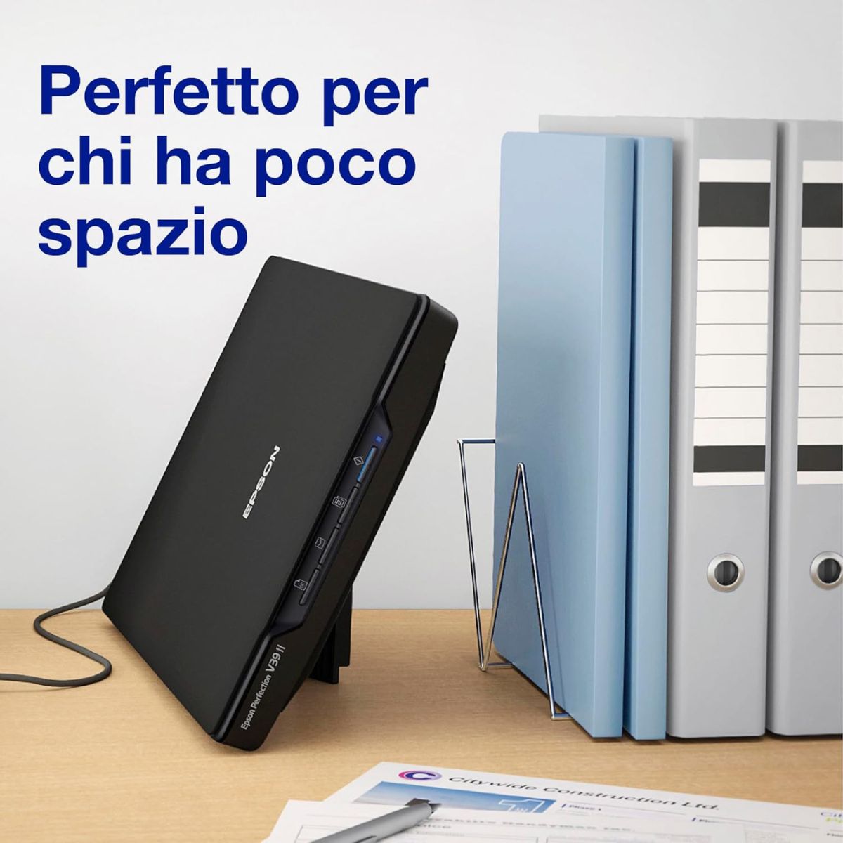 EPSON Perfection V39II Photo & Document Scanner | A4 Flatbed Scanner | 4800 dpi | USB Powered | OCR | Scan to PDF & Cloud