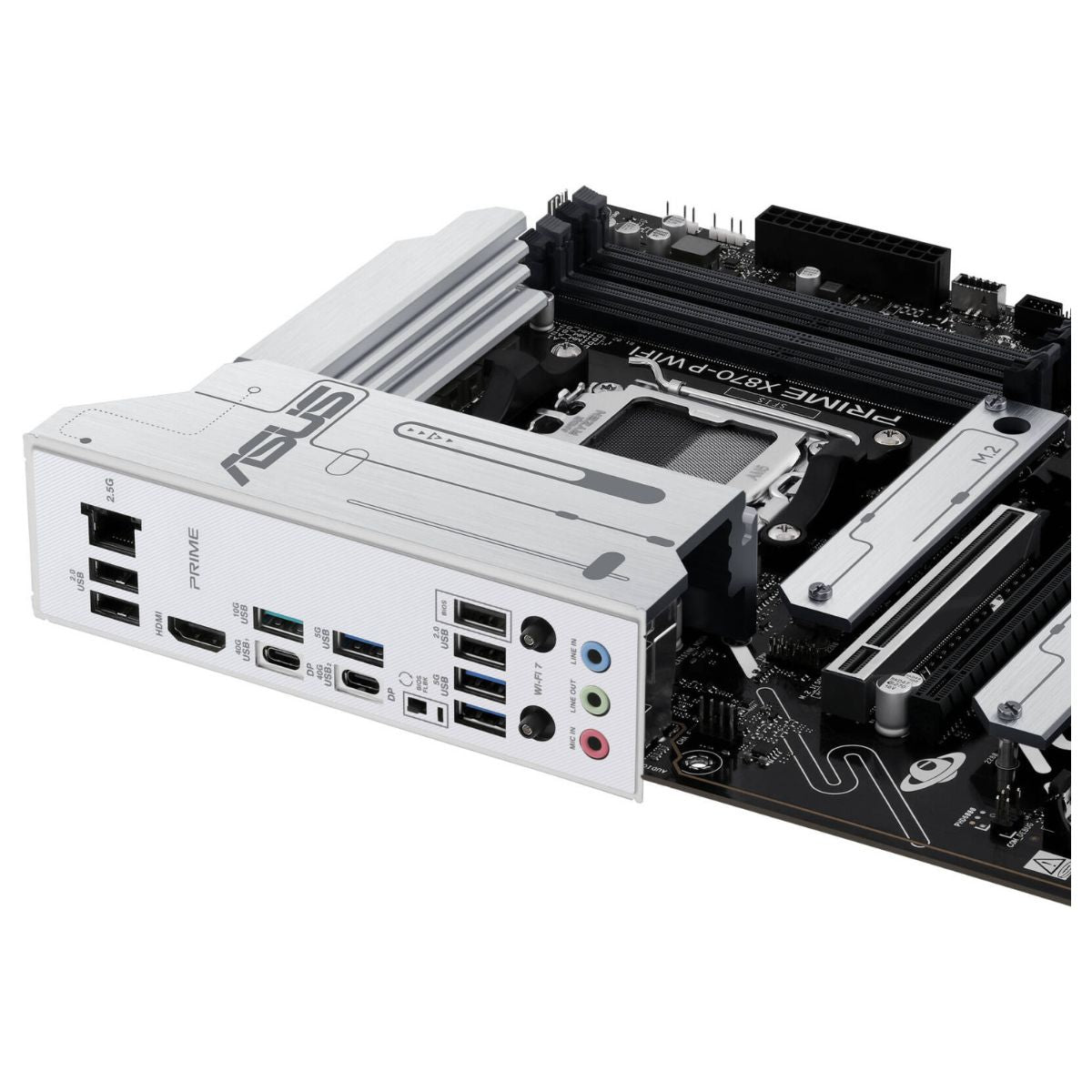 ASUS PRIME X870-P WIFI ATX Motherboard | AMD X870 Chipset | DDR5 Memory Support | PCIe 5.0 | WiFi &amp; Bluetooth 5.4 | 2.5Gb Ethernet | 4x M.2 Slots | HDMI | 90MB1IS0-M0EAY0