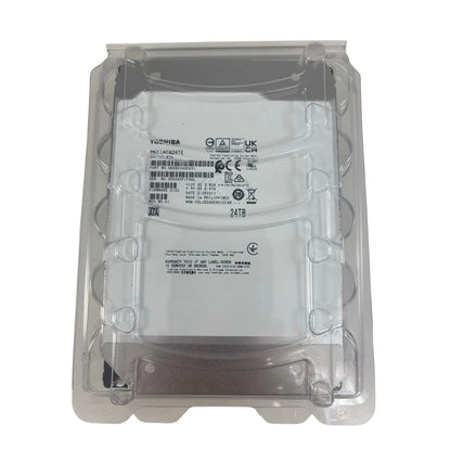 Toshiba MG11ACA24TE 24TB Enterprise HDD – 3.5" SATA 6Gb/s, 7200RPM, 1GB Cache, Helium-Sealed, Internal Hard Drive