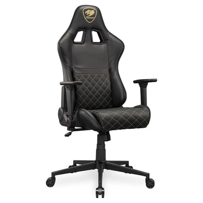 Cougar Armor ONE V2 Gold Gaming Chair – High-Back, 4D Armrests, Woven Fabric Comfort