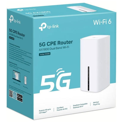 TP-Link Archer NX200 5G AX1800 Wi-Fi 6 Gigabit Router | 574Mbps + 1201Mbps | 5G/4G External Antennas | Archer-NX200