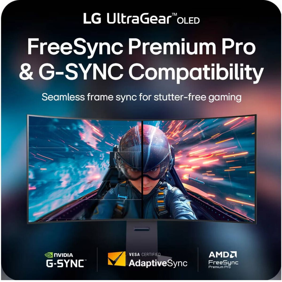 LG UltraGear Gaming Monitor, 45" OLED Display, 5K2K (5120 x 2160) Resolution, 165Hz Refresh Rate, 0.03ms (GtG) Response Time, AMD FreeSync Premium Pro & NVIDIA G-Sync Technology