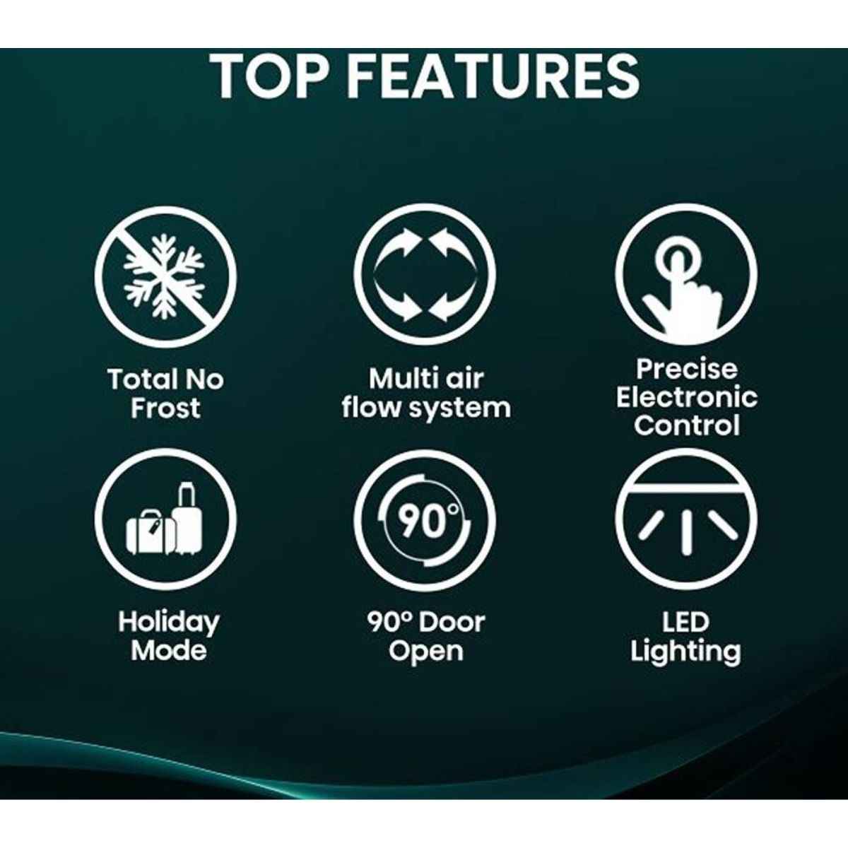 Hisense 355L Upright Fridge- RL3N484NAI, Single Door, Total No Frost, Metal Tech Cooling, Multi Air Flow, LED Digital Display, Reversible Door, Low Noise, Energy Efficient, Silver