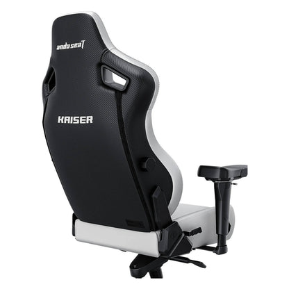AndaSeat Kaiser 4 Series XL – Premium PVC Leather Gaming Chair (Cloudy White)