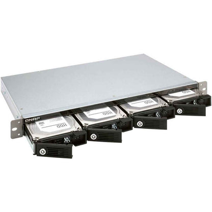 QNAP TR-004U 4-Bay 1U Short-Depth Rackmount RAID Enclosure – USB Type-C, SATA HDD/SSD Expansion