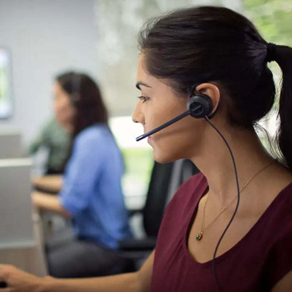 Poly Plantronics - Encore Pro HW540 88828-01 Convertible Headet - Wired Convertible (3 wearing styles) Headset with Boom Mic