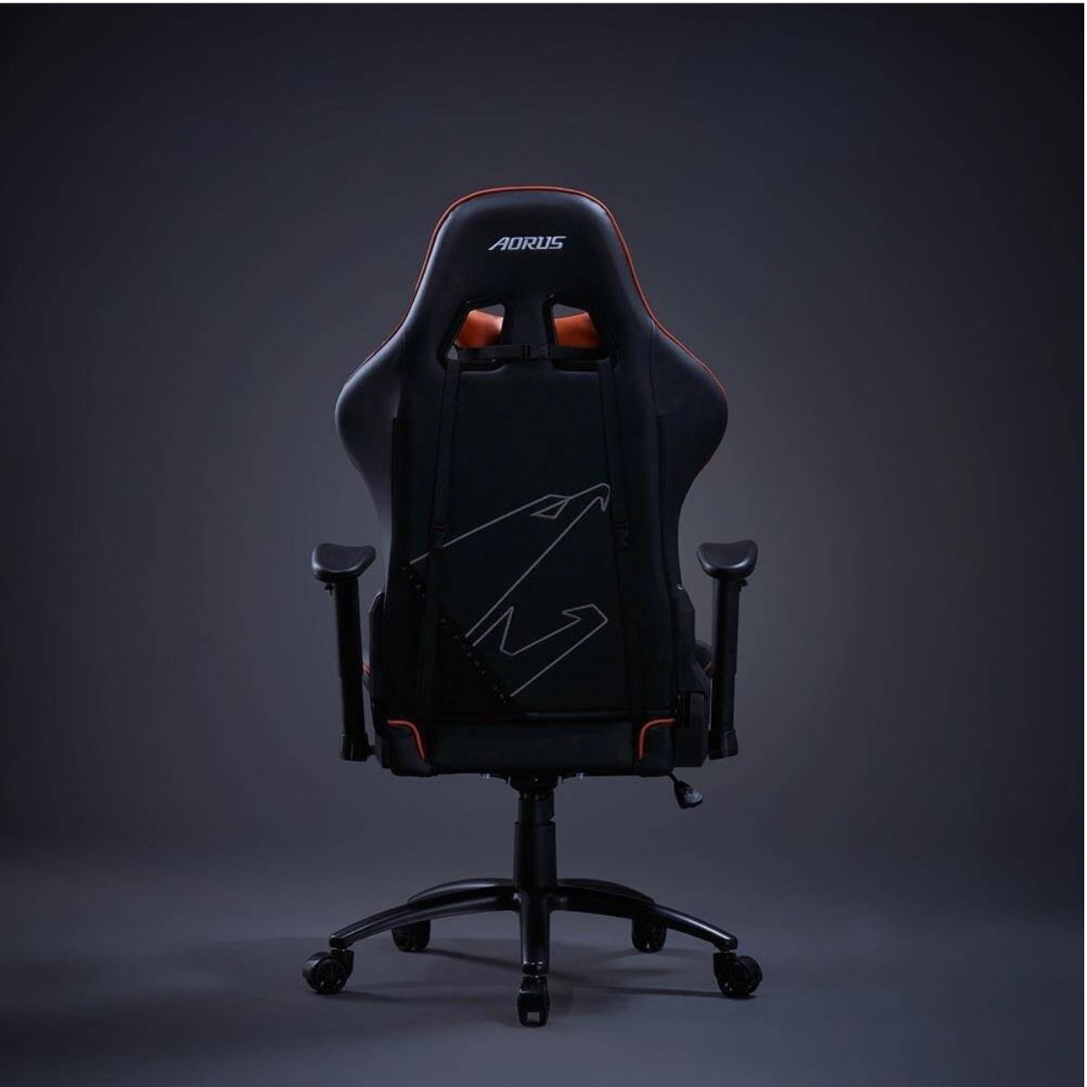 GIGABYTE AGC310 Gaming Chair | 2D Adjustable Armrest | High-Density Flexible Foam | All-Steel Frame & Base | 160° Recline | Class 4 Gas Lift | BIFMA Certified | Black &amp; Orange