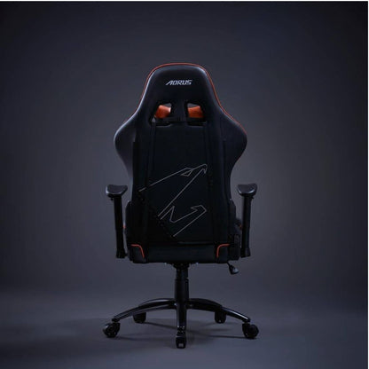 GIGABYTE AGC310 Gaming Chair | 2D Adjustable Armrest | High-Density Flexible Foam | All-Steel Frame & Base | 160° Recline | Class 4 Gas Lift | BIFMA Certified | Black &amp; Orange
