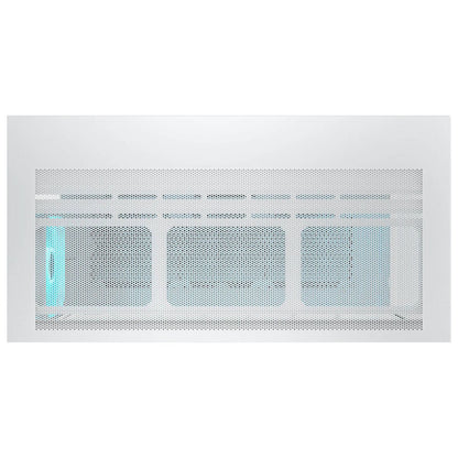 Cougar CFV235 ATX Mid-Tower Computer Case, Unity 240mm Reverse ARGB Fan + 120mm ARGB Fan, Panoramic Glass, Vertical GPU Support, White | 382DA40.0002