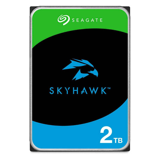 Seagate 2TB SkyHawk Surveillance SATA III 3.5" Internal Hard Drive, 256MB Cache, 5400 RPM, Up to 180 MB/s Sustained Transfer Rates, 1 Million Hours MTBF, Supports up to 64 HD Cameras