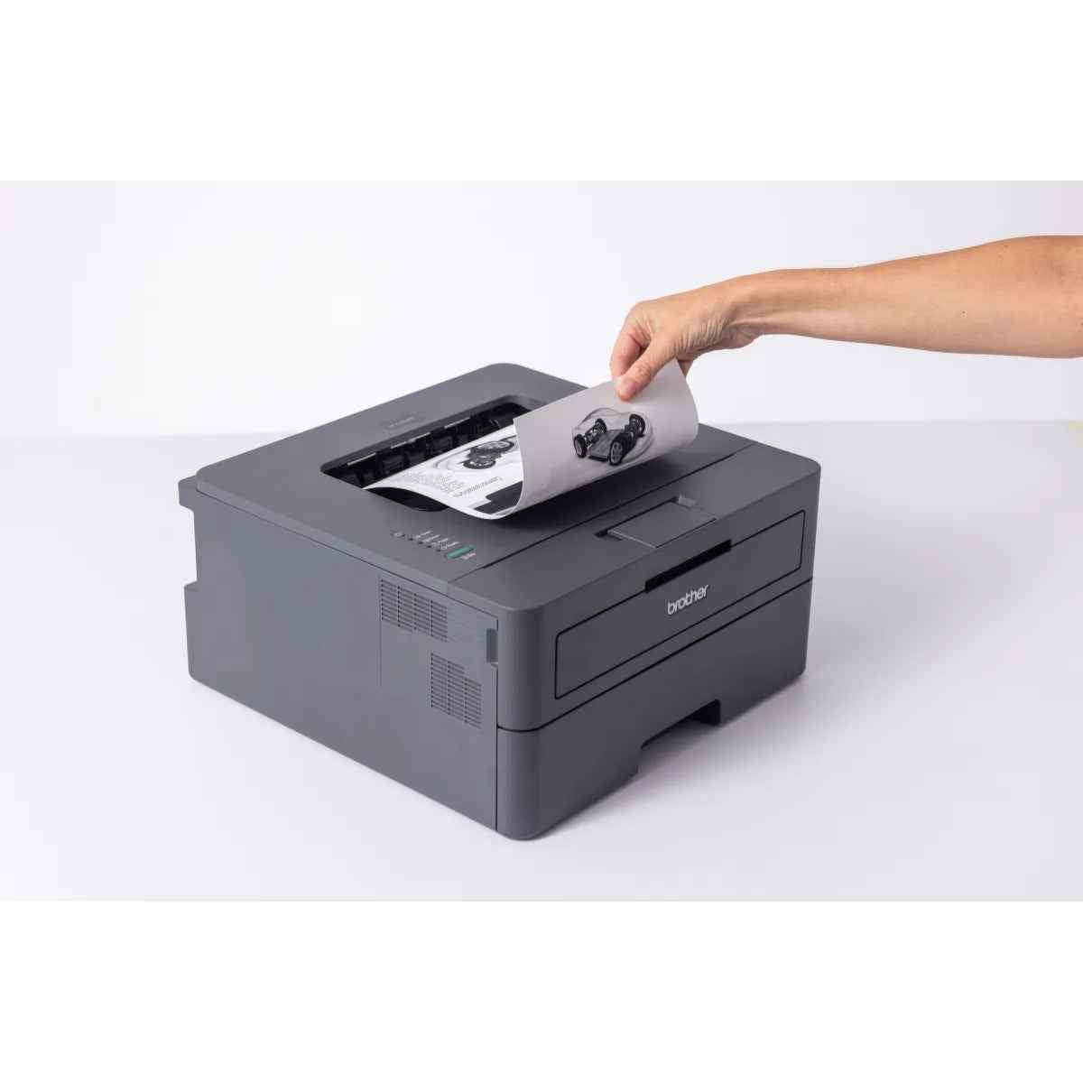 Brother HL-L2400D Compact Mono Laser Printer, Automatic Duplex Printing, Up to 30/32 ppm Print Speed, Up to 1200 x 1200 dpi Resolution, Hi-Speed USB 2.0 Connectivity, Black | HL-L2400D