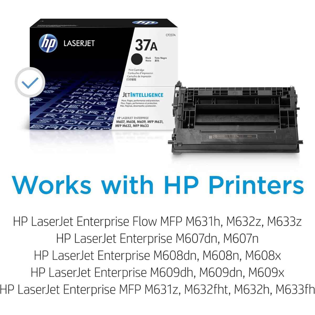 HP 37A Black Original LaserJet Toner Cartridge (CF237A)