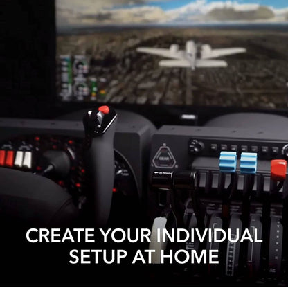 Honeycomb Aeronautical Alpha Flight Controls XPC, Xbox Series X|S & PC Flight Simulator Yoke System, 180° Yoke Rotation, 8-Way Hat Switch, Universal Panel Mounting, Black | HC003653
