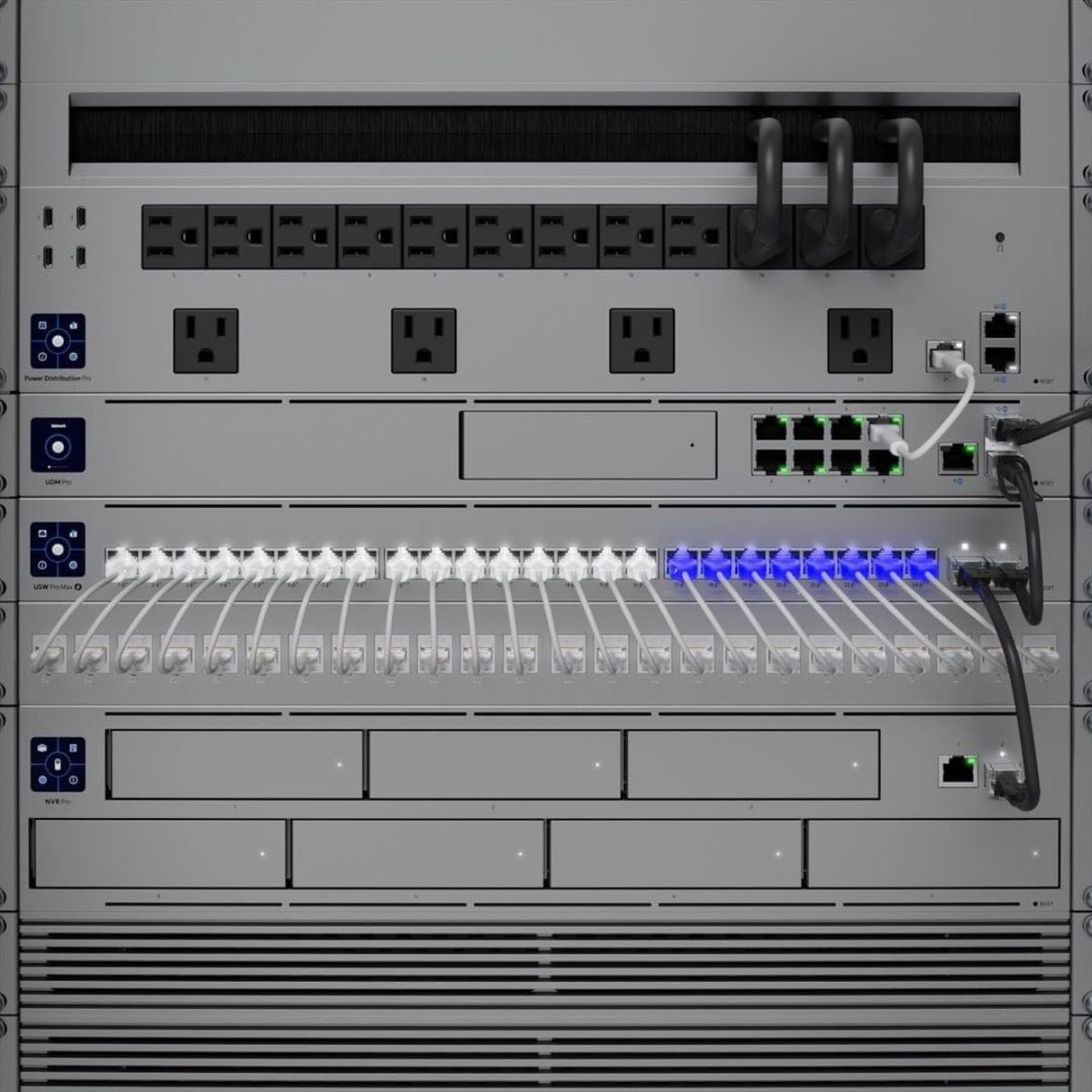 Ubiquiti Networks Pro Max 24-Port 2.5G / 1G Mgd Network Switch, 112 Gb/s Switching, Layer 3 Features, 1.3" Touchscreen, DC Power Backup Ready, 16 x Gigabit ETH Ports (60W) | USW-PRO-MAX-24-POE-EU