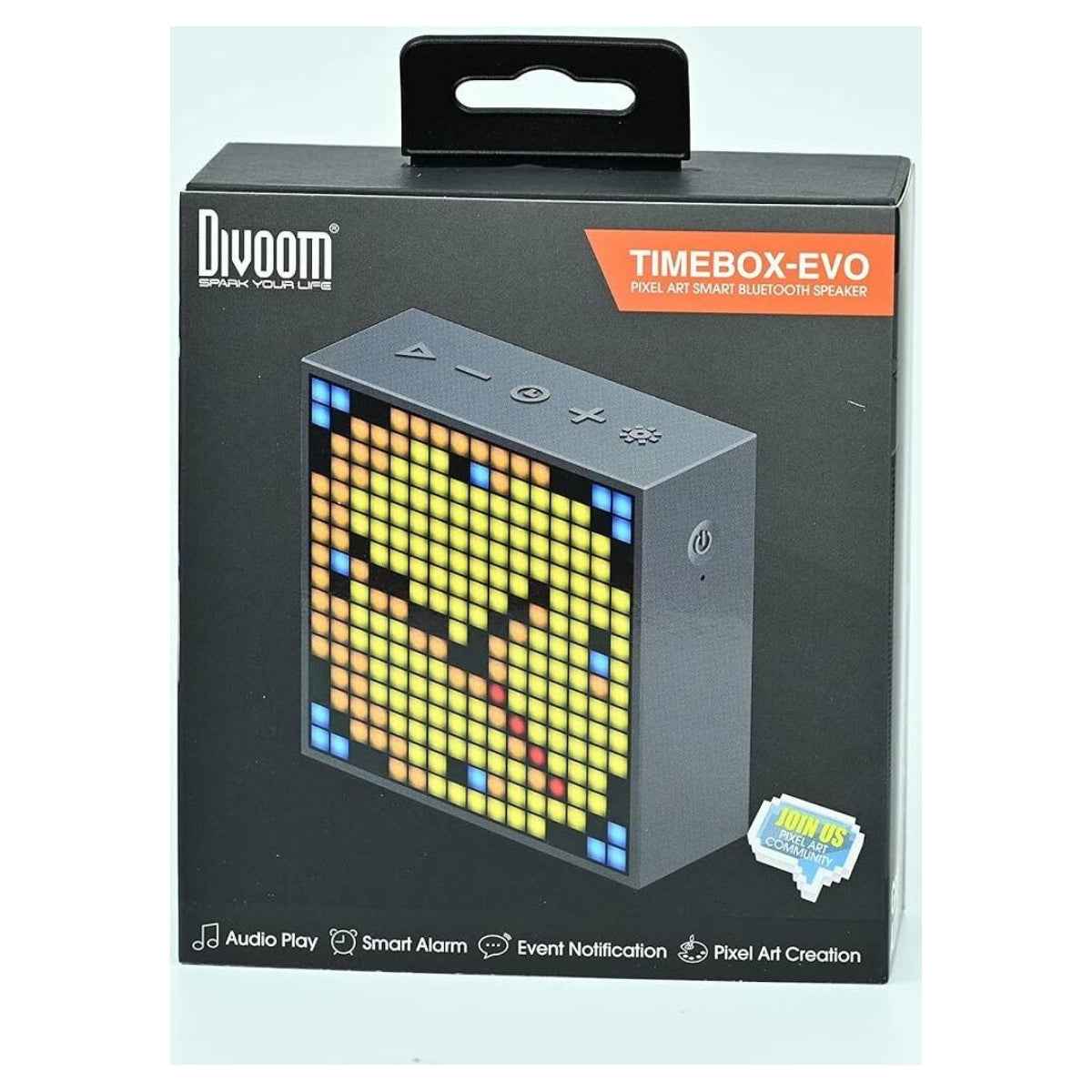 Divoom TimeBox Evo Pixel Art Speaker – 16×16 LED / Bluetooth / Alarm Clock