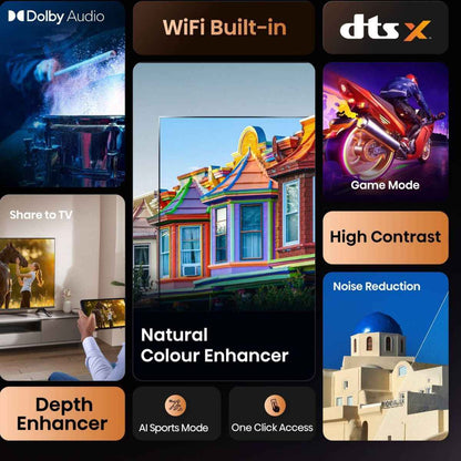 Hisense 43″ FHD Smart TV – VIDAA OS, DTS Virtual:X & Dolby Audio (43A4Q)