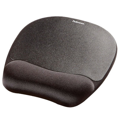 Fellowes Memory Foam Mouse Pad/Wrist Rest | Ergonomic Design | Comfortable Wrist Support | Black