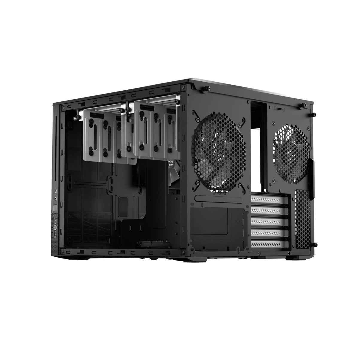 Fractal Design Node 804 mATX Cube Case – Dual-Chamber, Black / Window