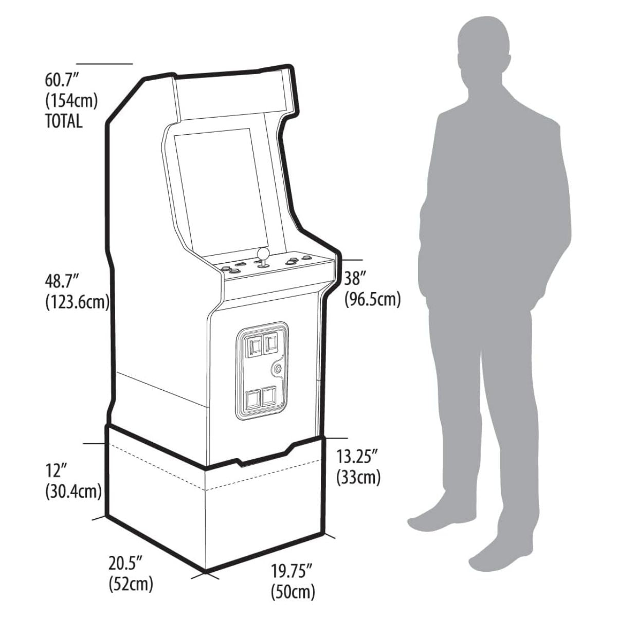 Arcade1Up PAC-Man Deluxe Arcade Machine – 5ft Tall, 14 Classic Games, Home Arcade Experience