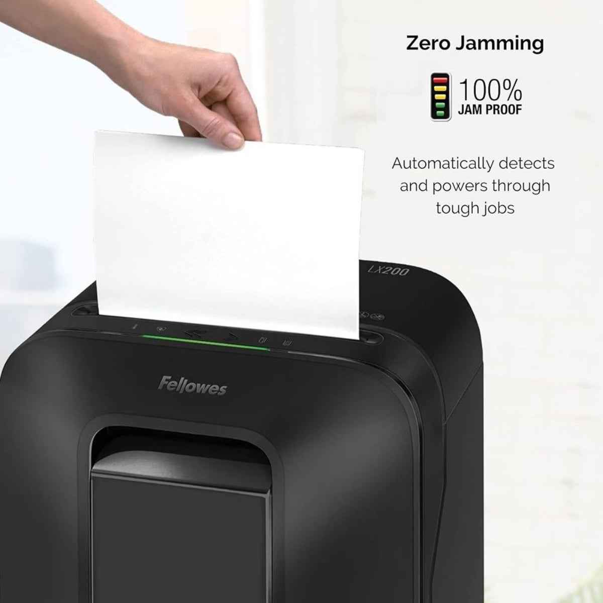 Fellowes Powershred LX200 – Compact Micro-Cut Shredder (12-Sheet, P-4 Security, 6-Gal Bin)